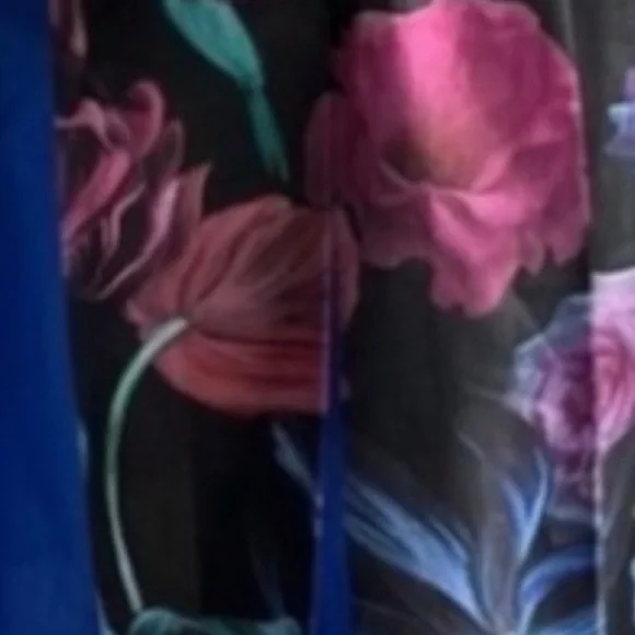 TED BAKER EDELFI PLEATED FLORAL SKATER DRESS SZ US 6 OR TED SZ 2 - Picture 2 of 5